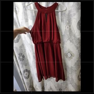 Red Dress She & Sky Size Large